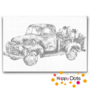 DOT Painting Weihnachten - Pick-up-Truck